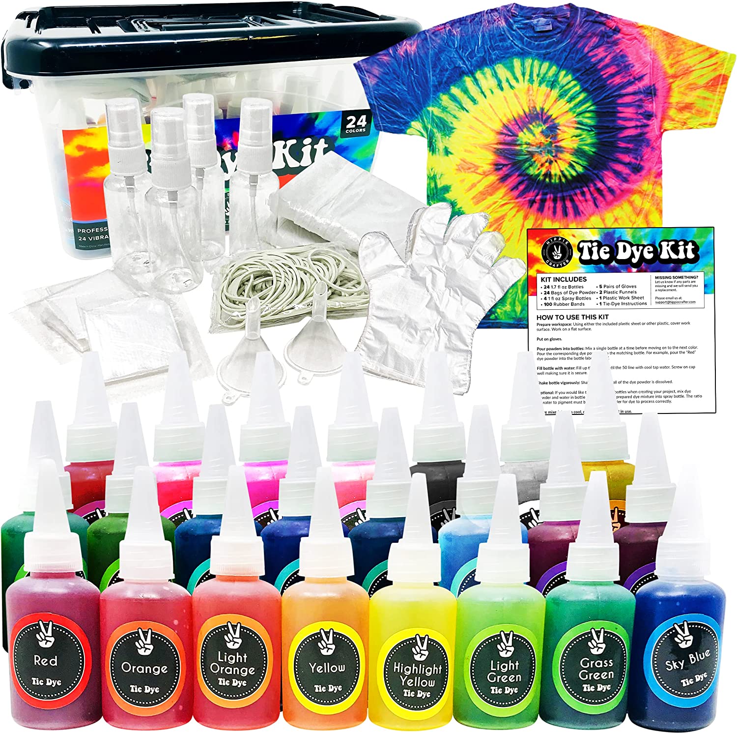 Premium Tie Dye Kit – Hippie Crafter