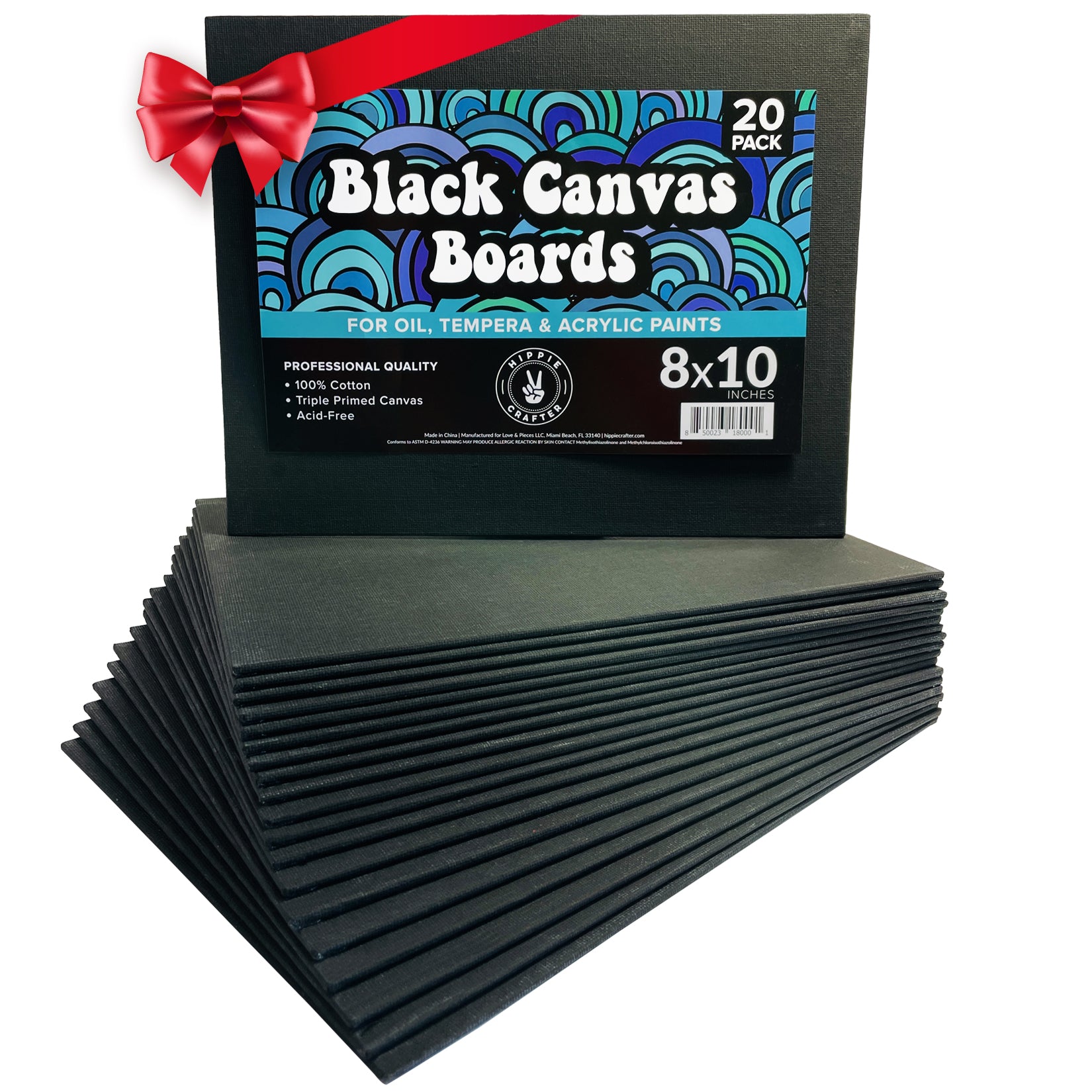 7 PACK Art Supply Stretched Canvas Blank Canvas for Painting Bulk
