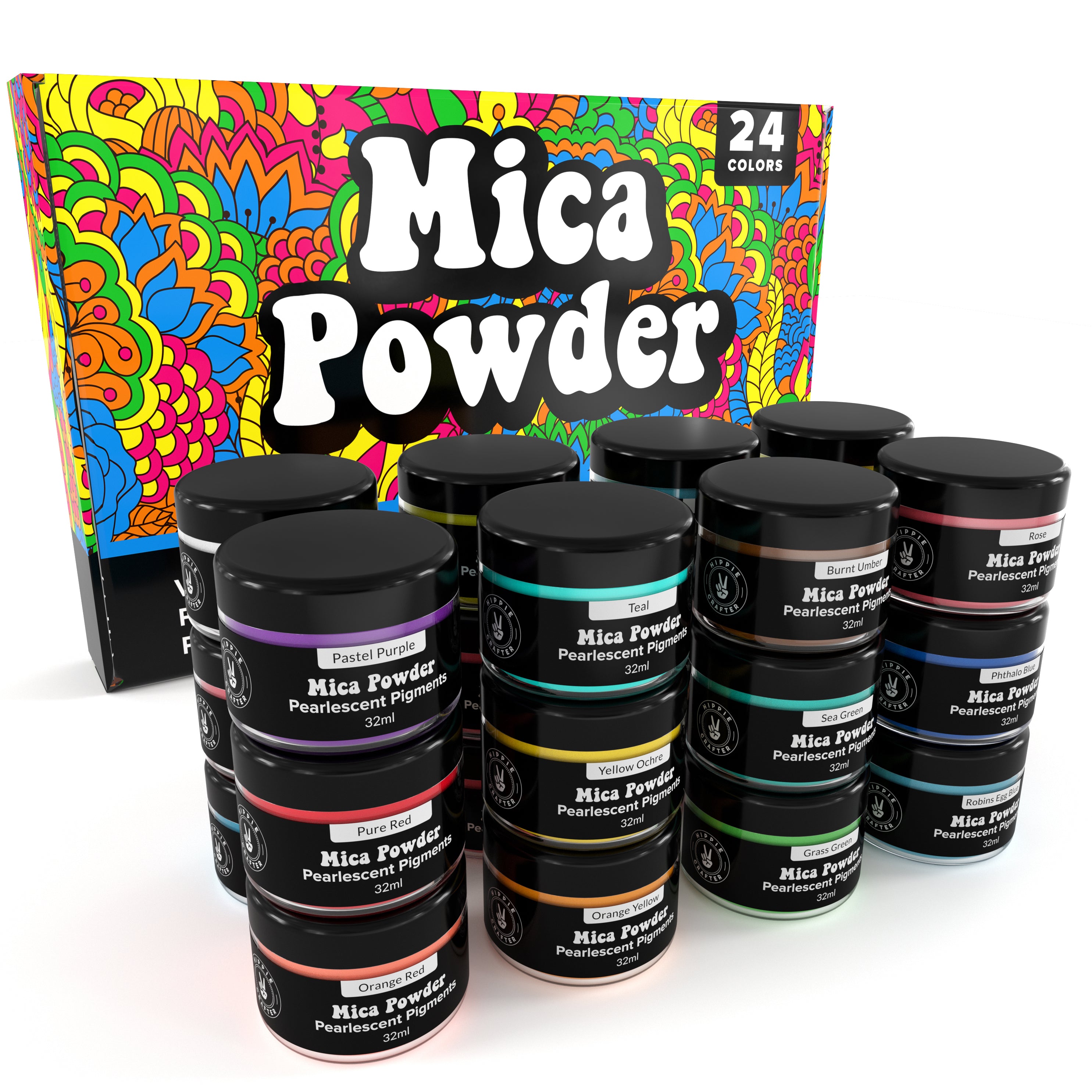 Psychedelic - Fluorescent Mica Powder – Smashing Ink Vinyl