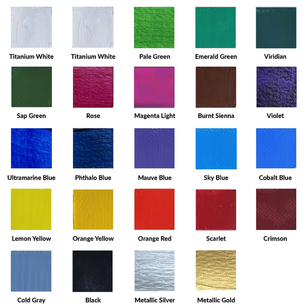 Colorful Fabric Paint Set - 12 Color Permanent Textile Paint for