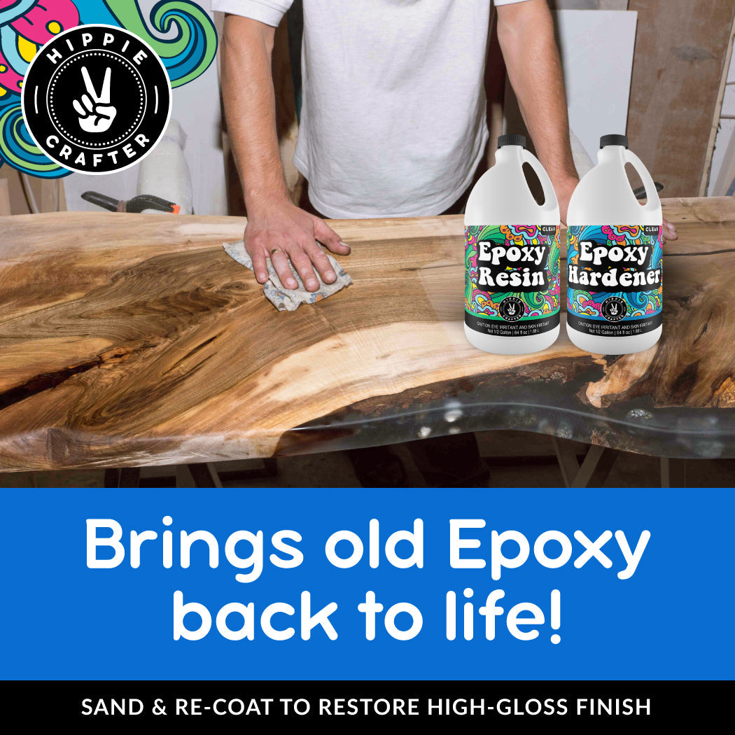  DR CRAFTY Clear Epoxy Resin - Table Top Epoxy Resin