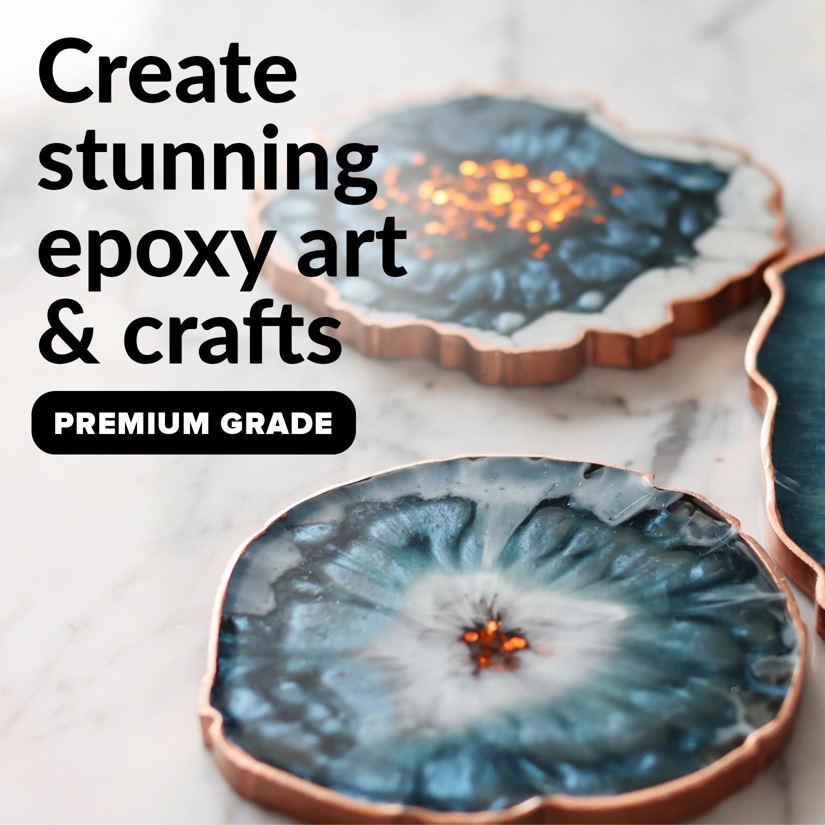 Craft Culture Epoxy Resin Kit - 16oz Ultra Clear Epoxy Starter Set for  Crafts, Molds, Jewelry Making & Wood Coating. 8oz Resin + 8oz Hardener.  Scratch-Resistant, Anti-Yellowing with Acrylic Finish 
