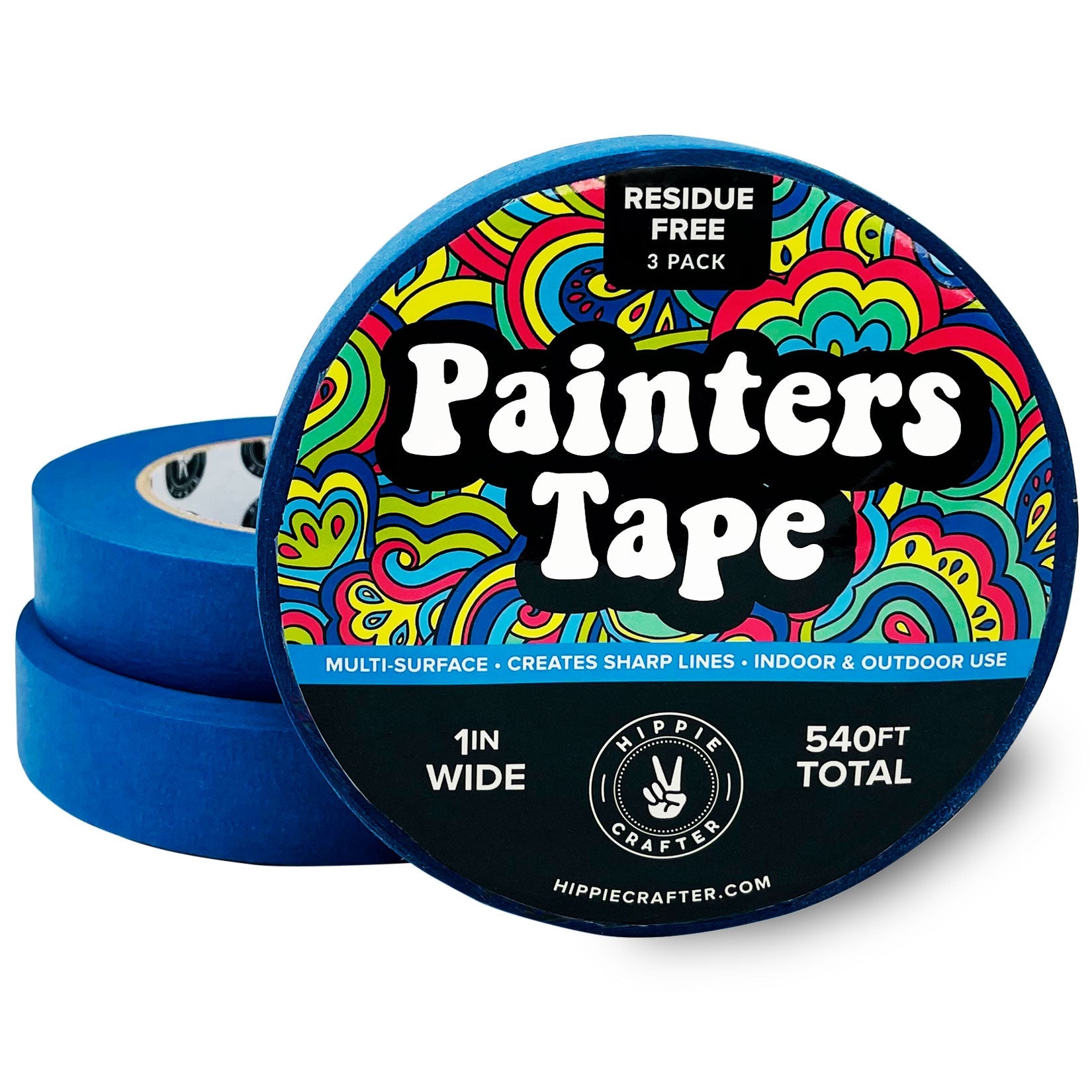 Blue Painters Tape 2 Inch Blue Painters Masking Tape for Multi-Surface  Produce Sharp Lines Residue-Free