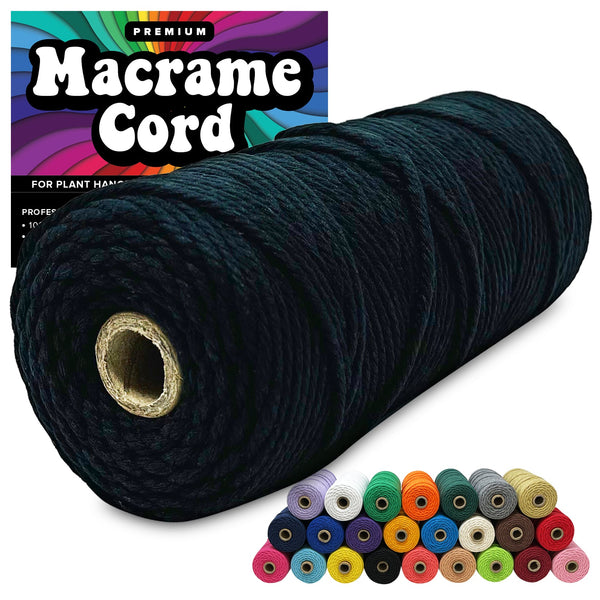 Bulk Macrame Cord 3mm 470 Meters Gray, Cotton Cord , Macrame Supplies , Decor Craft DIY Cord , 2024 Macrame Cord 3mm , 3Ply Cord .