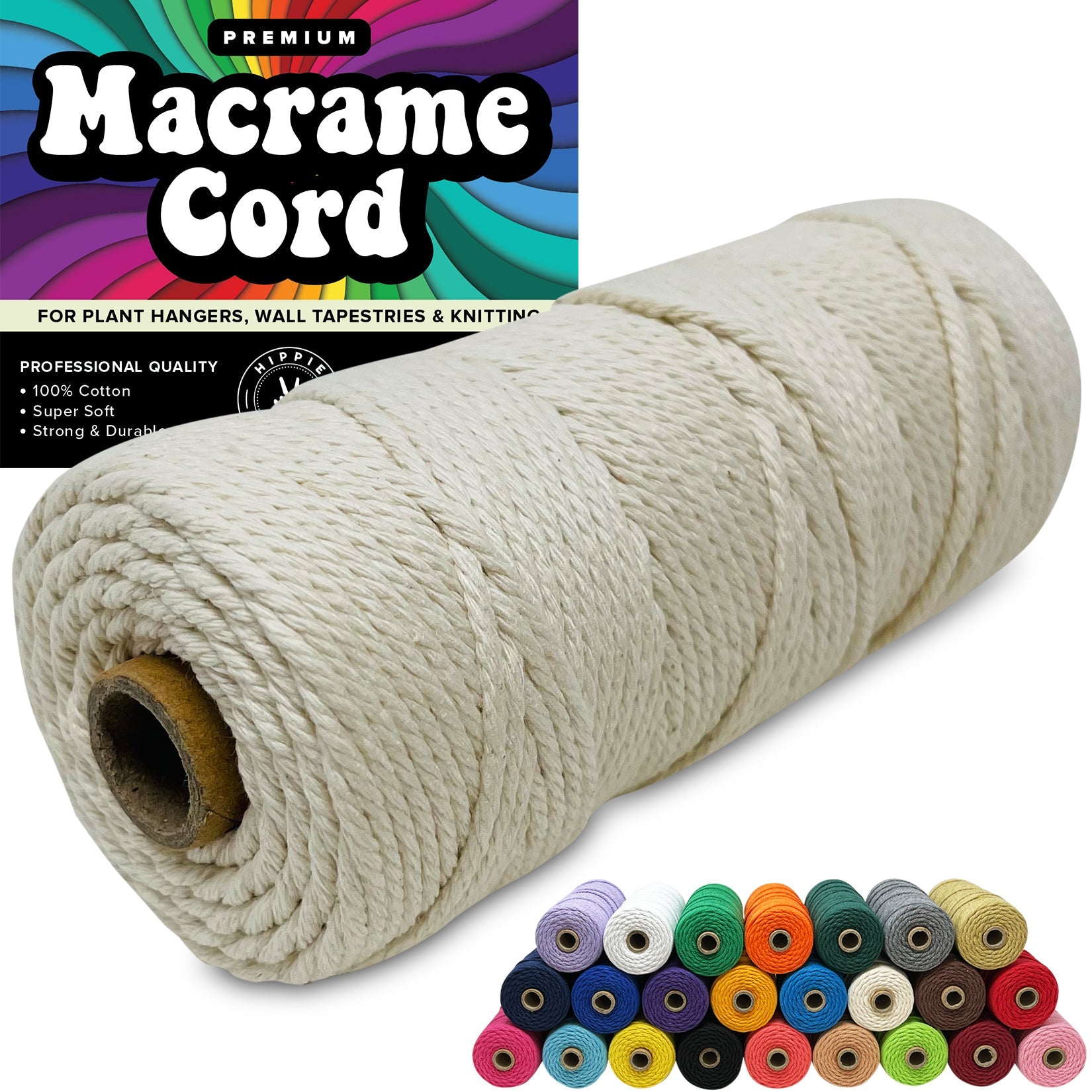 Cotton Macrame Cord 3mm Cinnamon 785 - Ritzz Art Hobby Market